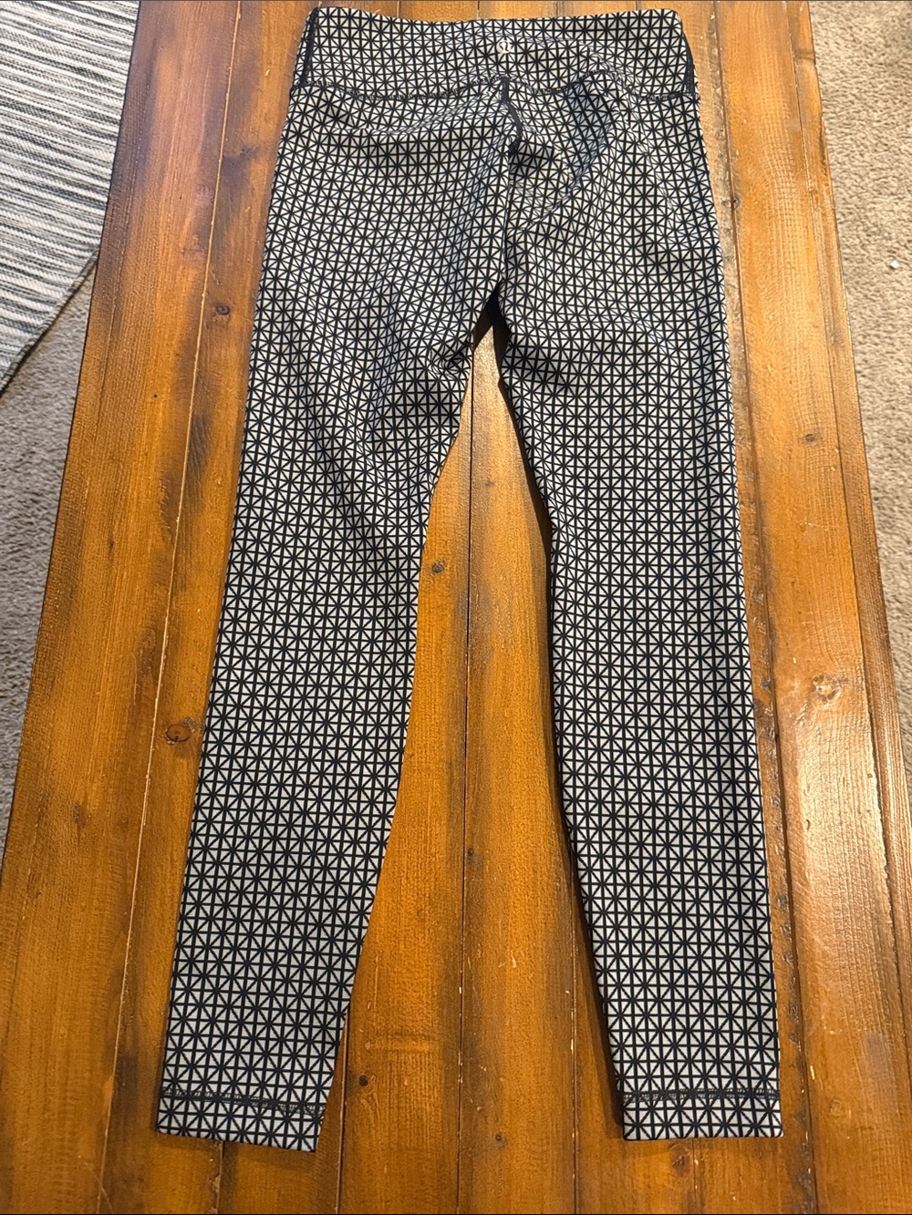 lululemon athletica Black & White Geometric Leggings